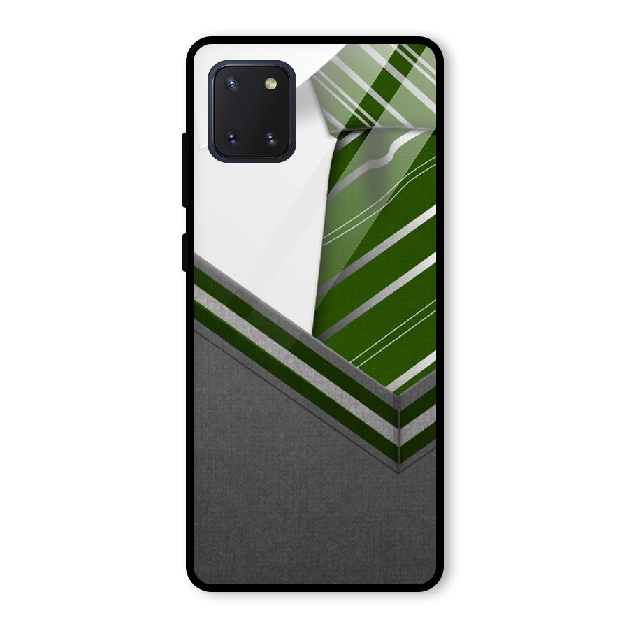 Grey Sweater Glass Back Case for Galaxy Note 10 Lite