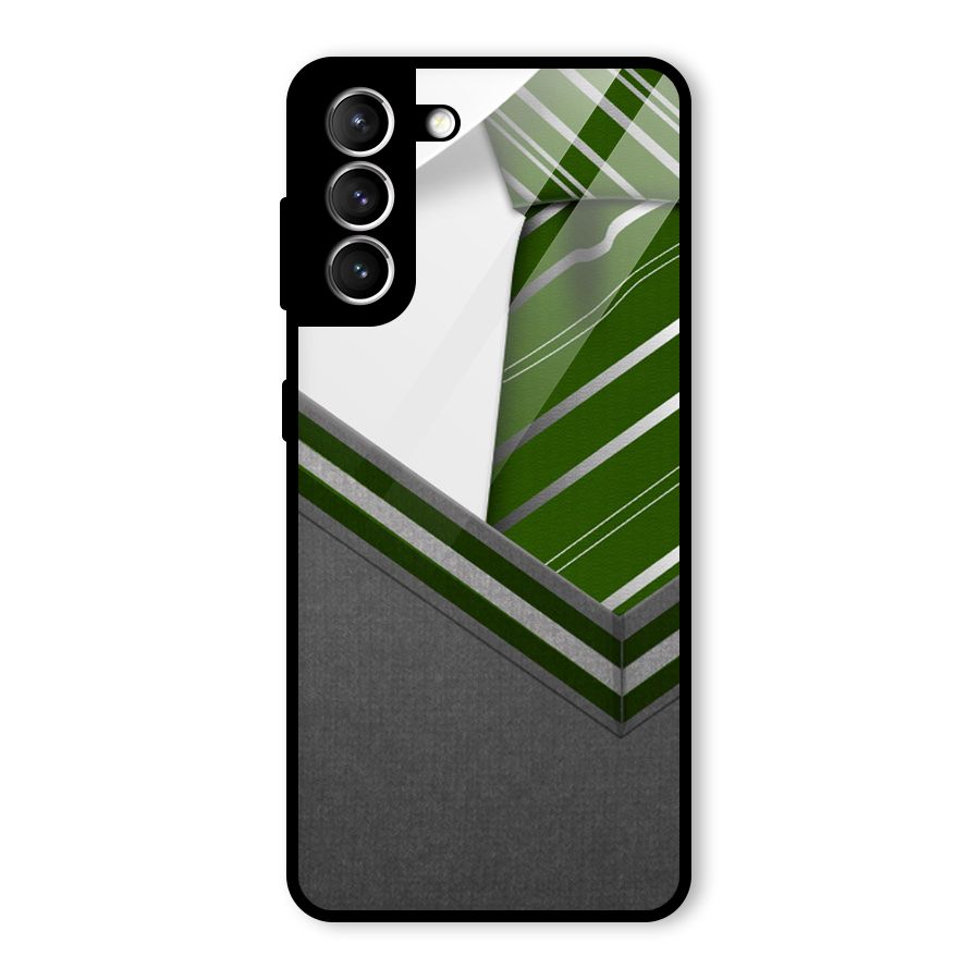 Grey Sweater Glass Back Case for Galaxy S21 5G
