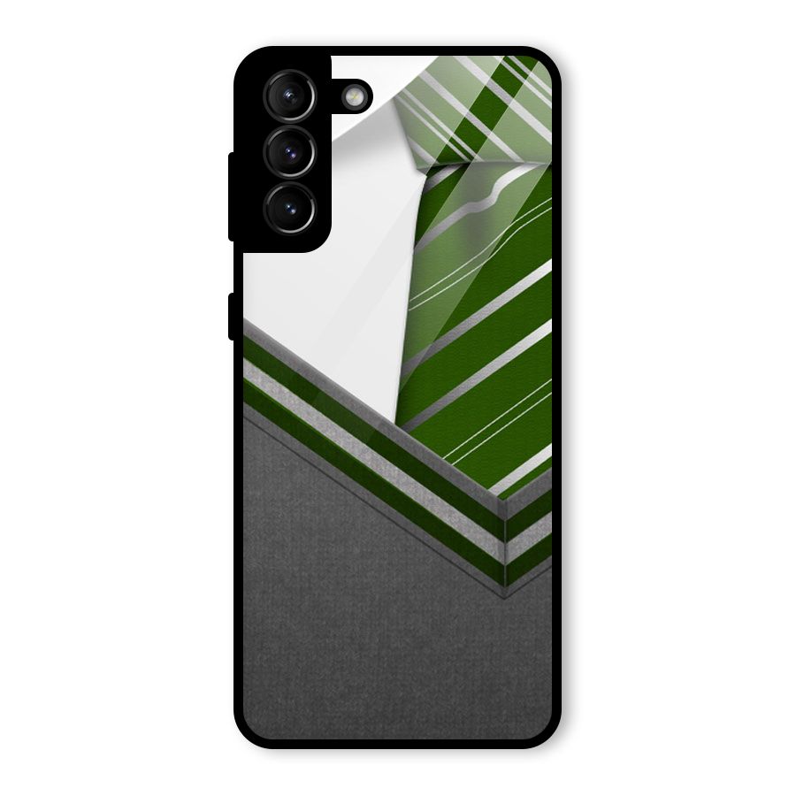 Grey Sweater Glass Back Case for Galaxy S21 Plus