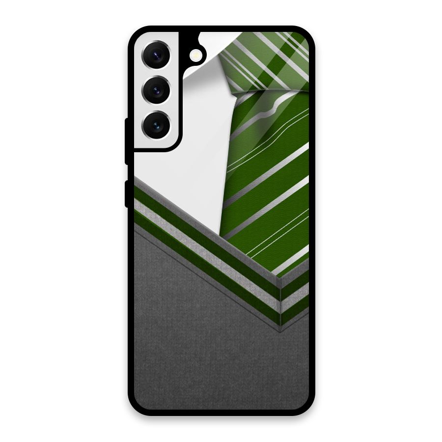 Grey Sweater Glass Back Case for Galaxy S22 Plus 5G