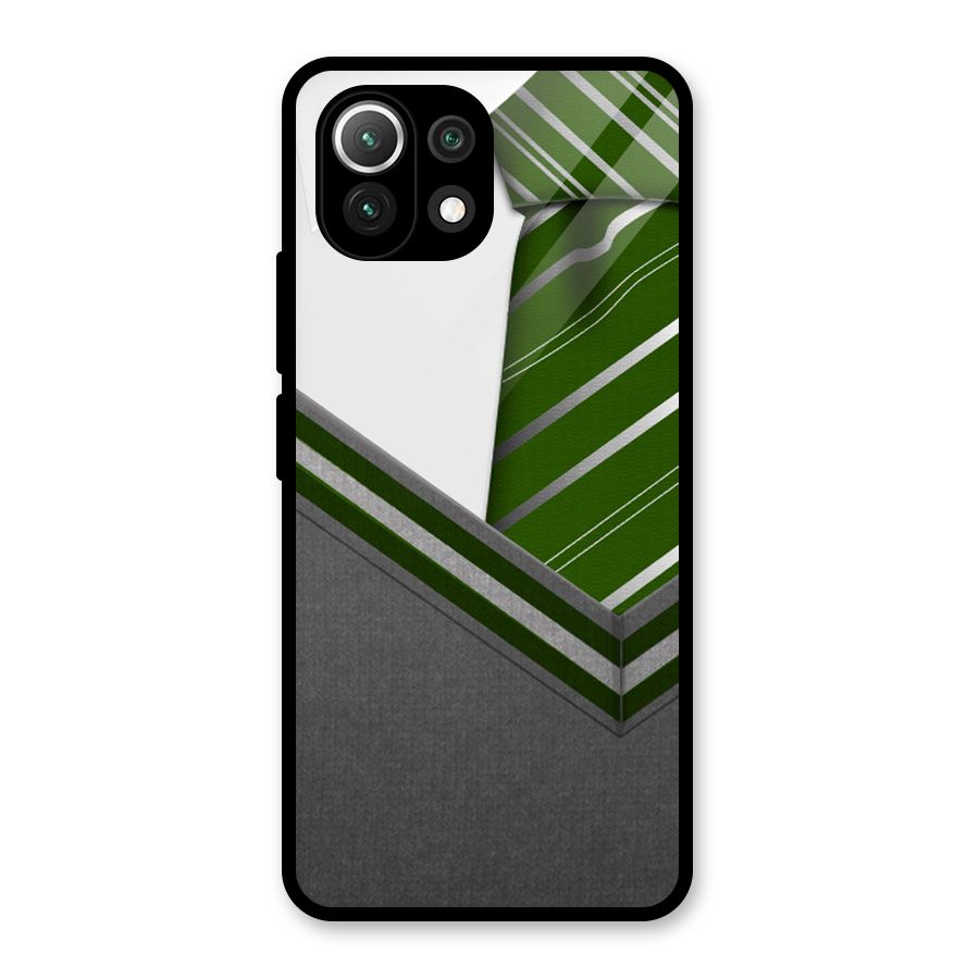Grey Sweater Glass Back Case for Mi 11 Lite