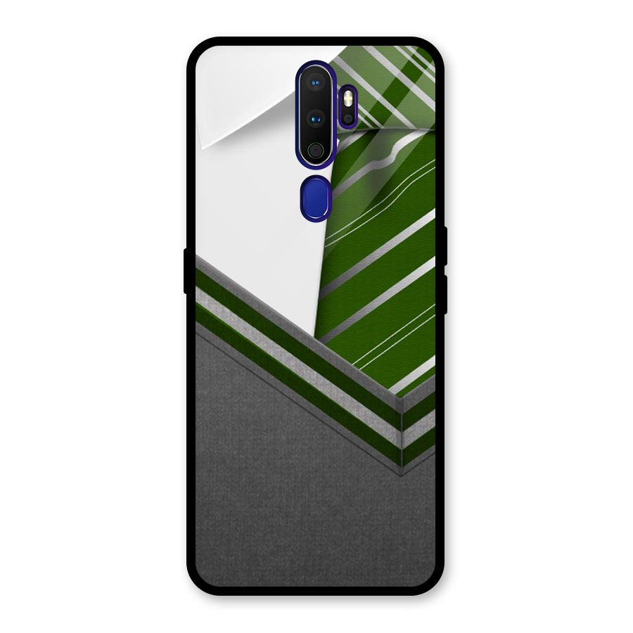 Grey Sweater Glass Back Case for Oppo A9 (2020)