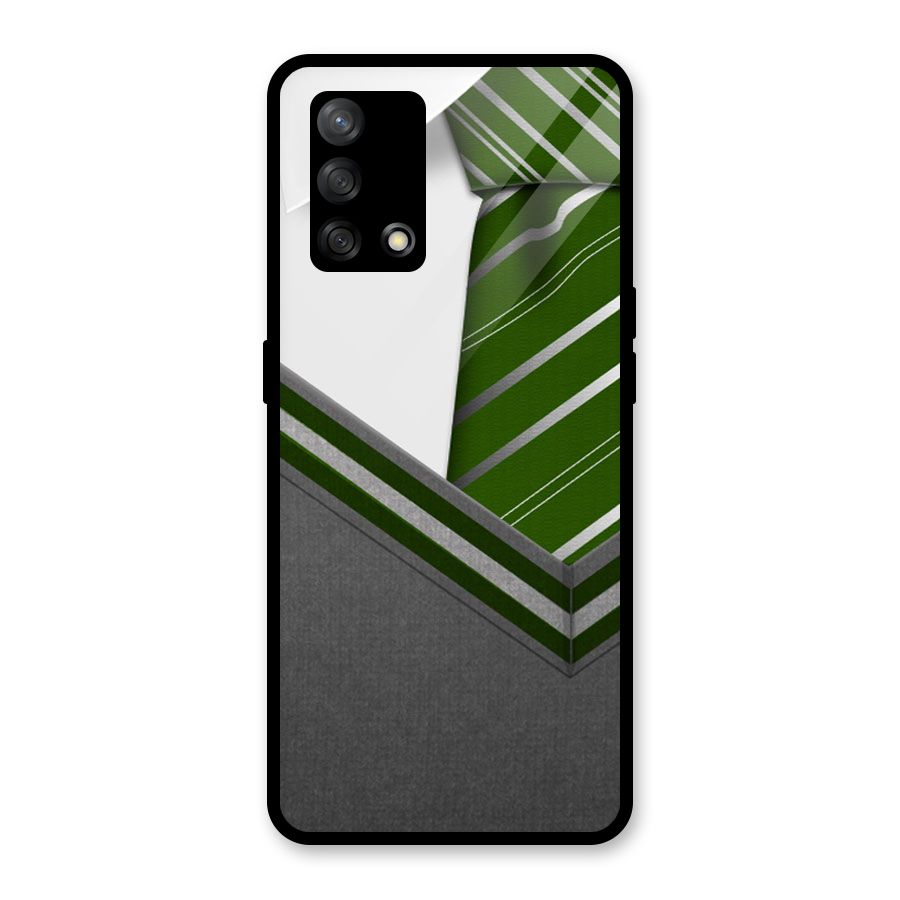 Grey Sweater Glass Back Case for Oppo F19