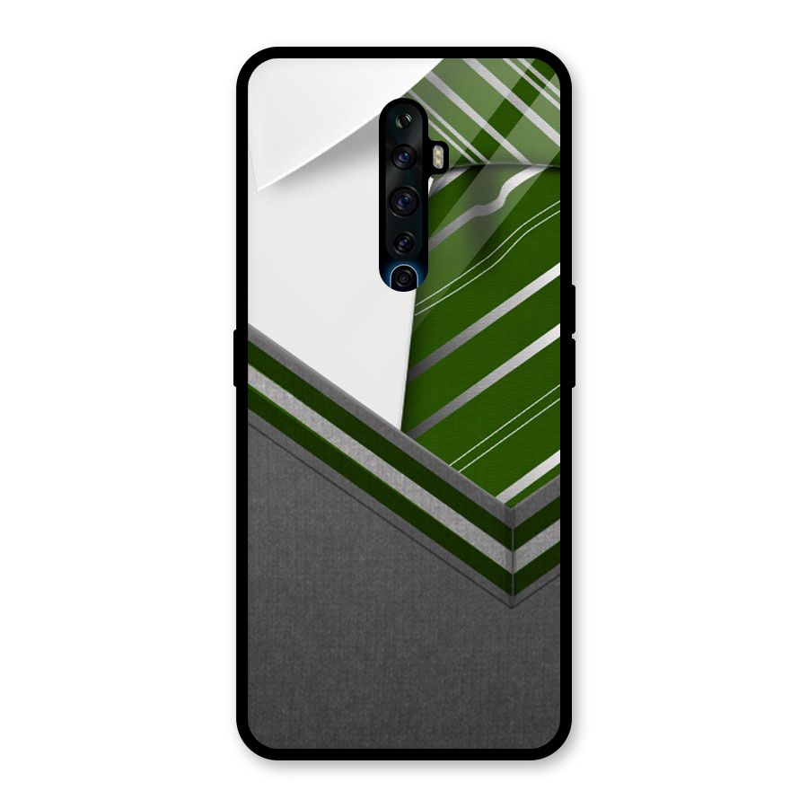 Grey Sweater Glass Back Case for Oppo Reno2 F