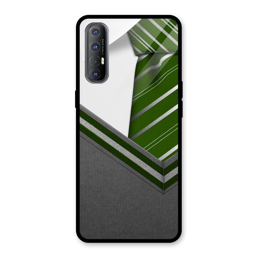 Grey Sweater Glass Back Case for Oppo Reno3 Pro