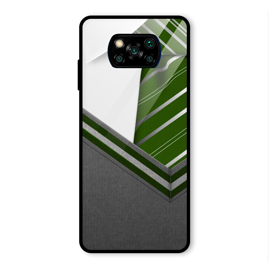 Grey Sweater Glass Back Case for Poco X3 Pro
