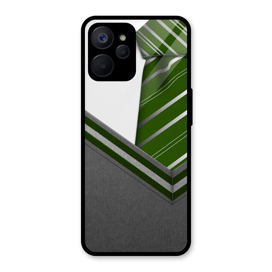 Grey Sweater Glass Back Case for Realme 9i 5G