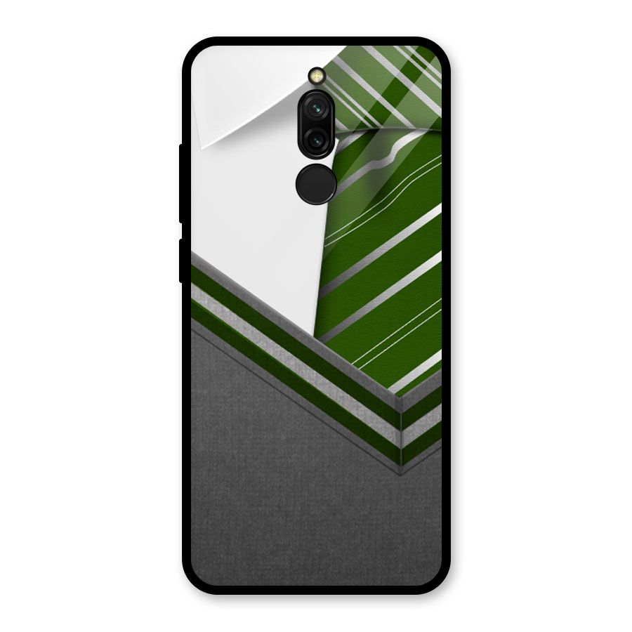 Grey Sweater Glass Back Case for Redmi 8