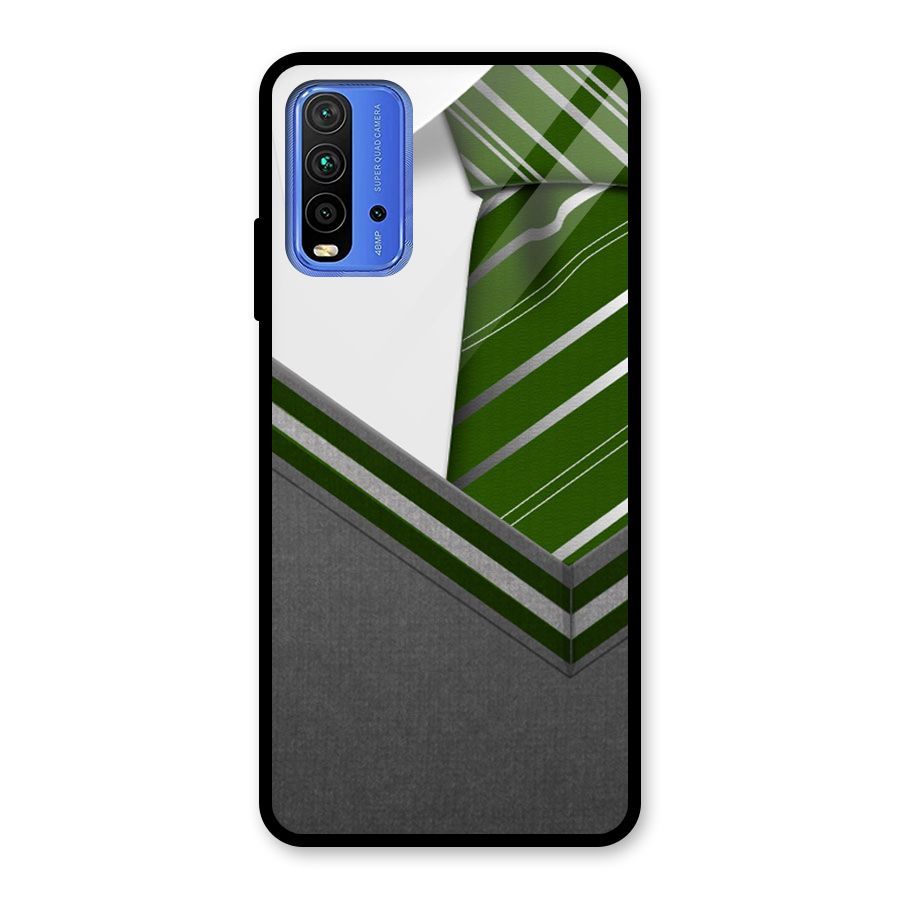 Grey Sweater Glass Back Case for Redmi 9 Power