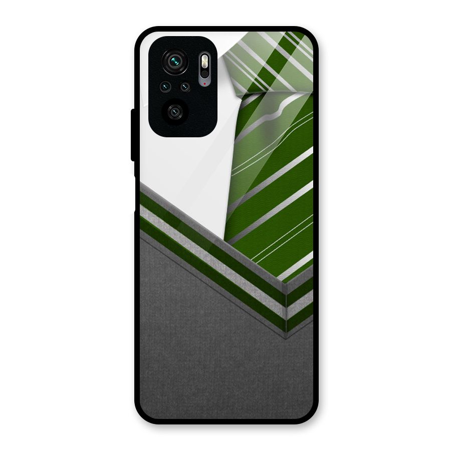 Grey Sweater Glass Back Case for Redmi Note 10S