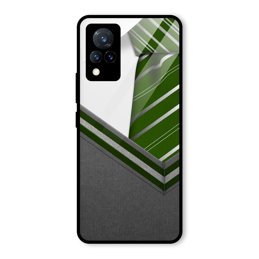 Grey Sweater Glass Back Case for Vivo V21 5G