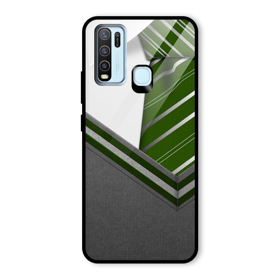Grey Sweater Glass Back Case for Vivo Y50
