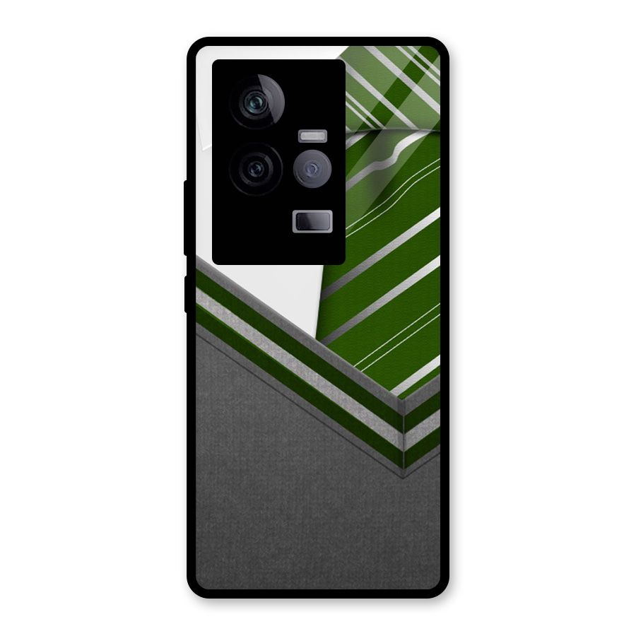 Grey Sweater Glass Back Case for Vivo iQOO 11 5G