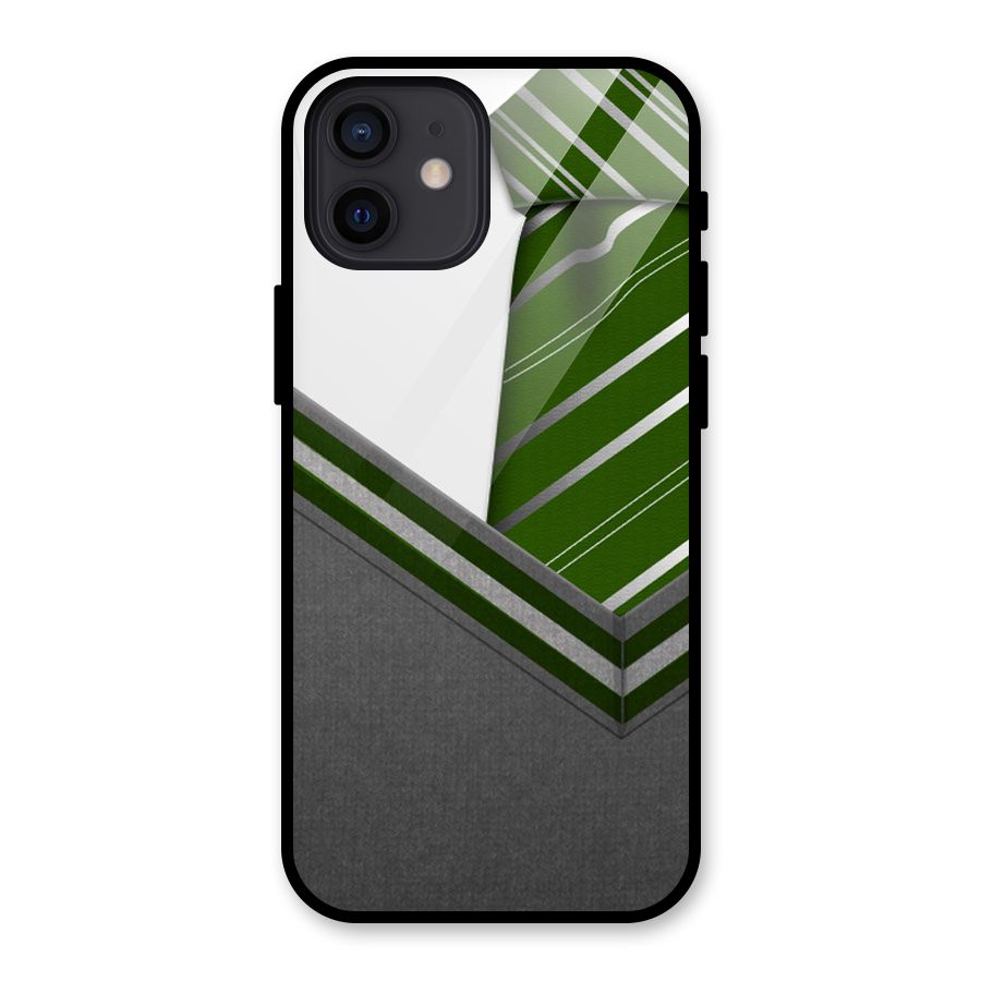 Grey Sweater Glass Back Case for iPhone 12