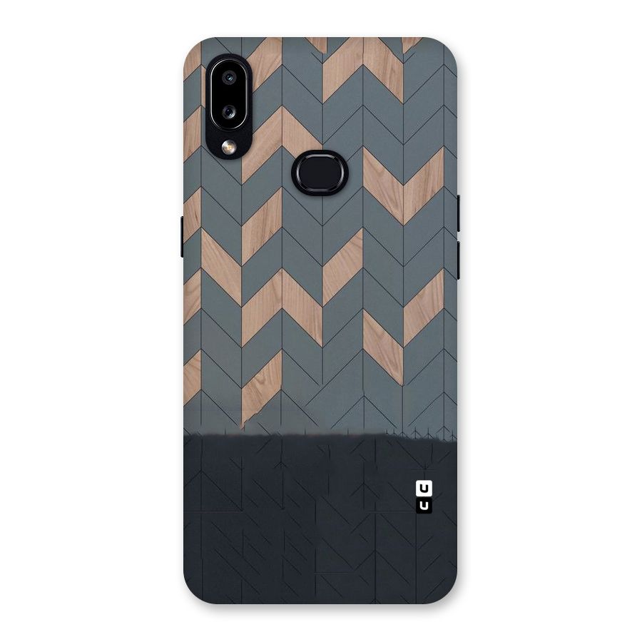 Greyish Wood Design Back Case for Galaxy A10s
