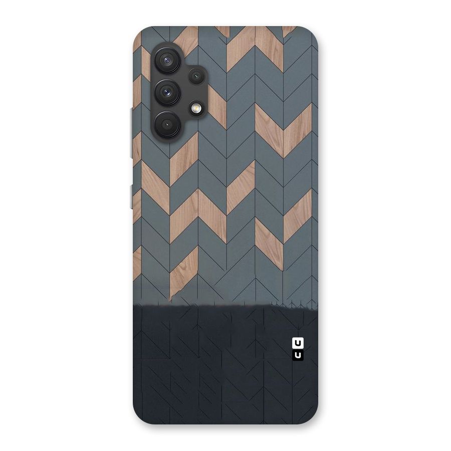 Greyish Wood Design Back Case for Galaxy A32