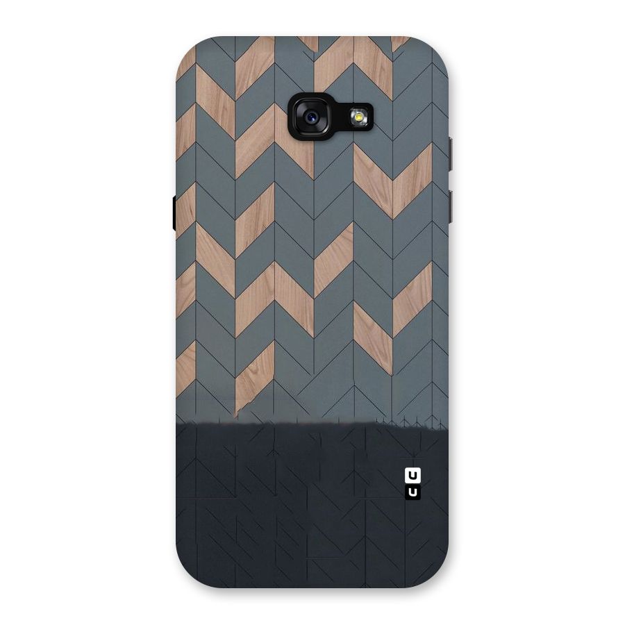 Greyish Wood Design Back Case for Galaxy A7 (2017)