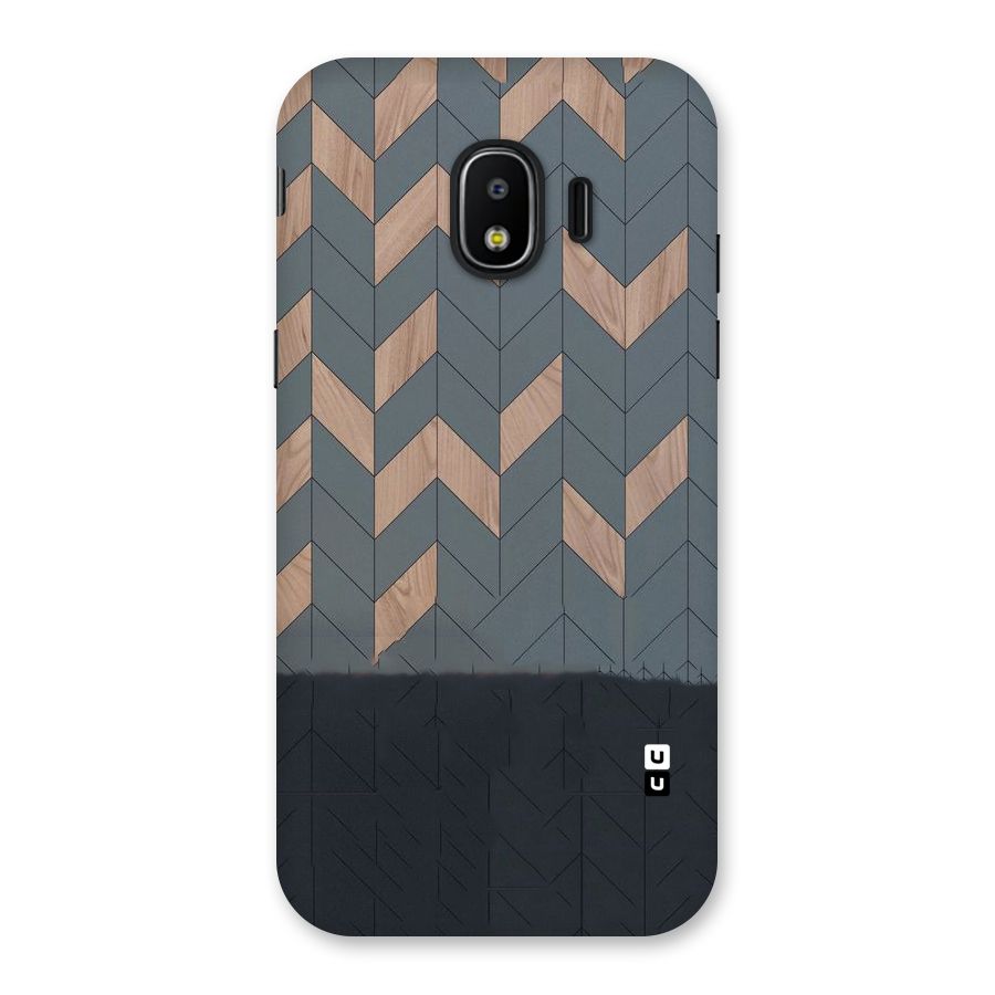 Greyish Wood Design Back Case for Galaxy J2 Pro 2018