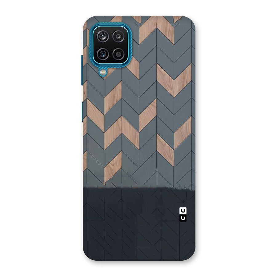 Greyish Wood Design Back Case for Galaxy M12