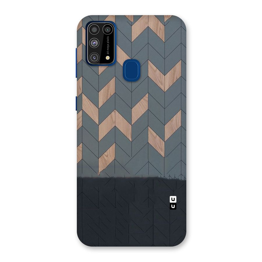 Greyish Wood Design Back Case for Galaxy M31