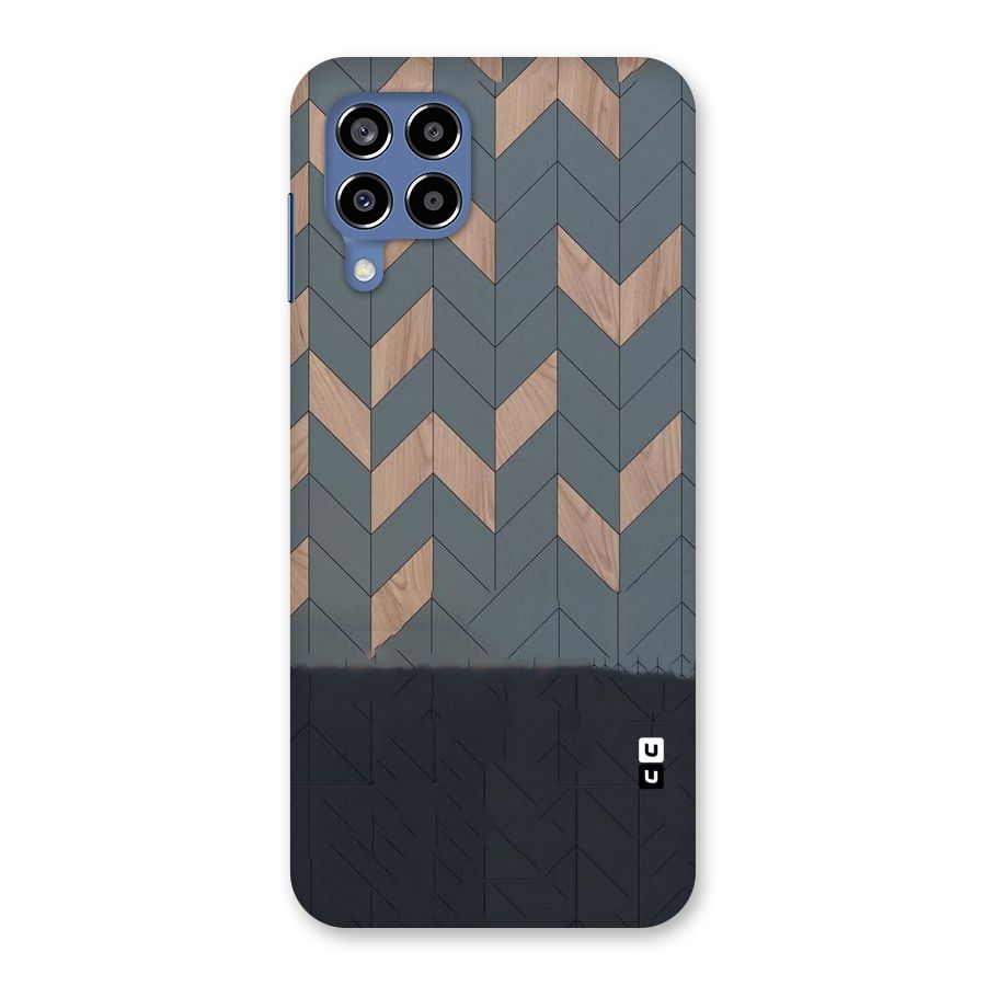 Greyish Wood Design Back Case for Galaxy M53 5G
