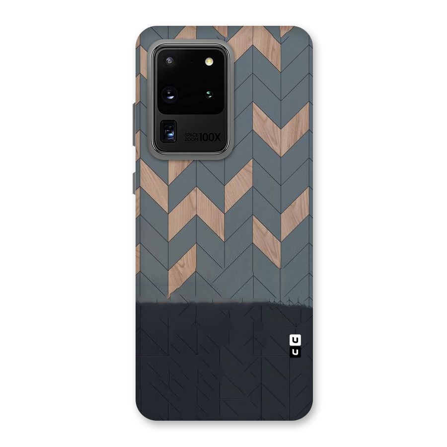 Greyish Wood Design Back Case for Galaxy S20 Ultra