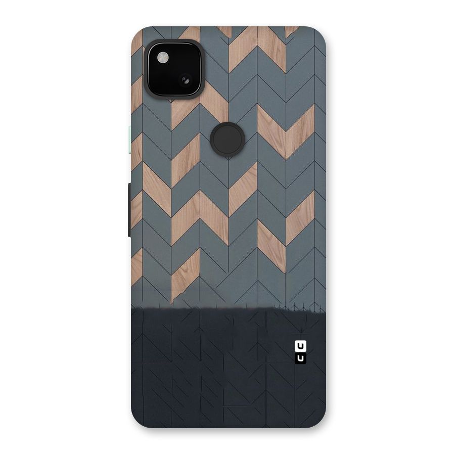 Greyish Wood Design Back Case for Google Pixel 4a