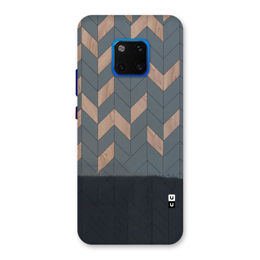 Greyish Wood Design Back Case for Huawei Mate 20 Pro