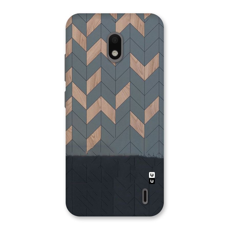 Greyish Wood Design Back Case for Nokia 2.2