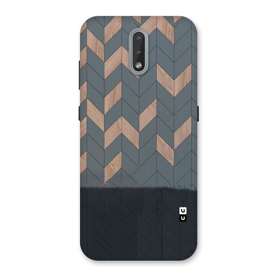 Greyish Wood Design Back Case for Nokia 2.3
