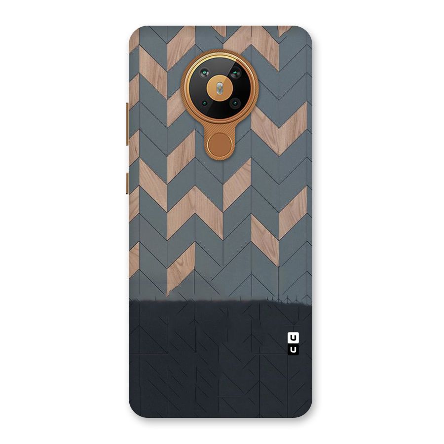 Greyish Wood Design Back Case for Nokia 5.3