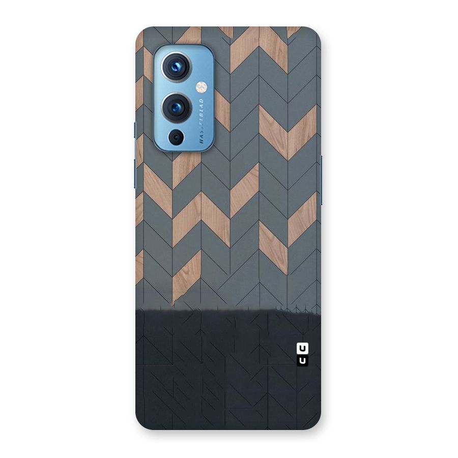 Greyish Wood Design Back Case for OnePlus 9