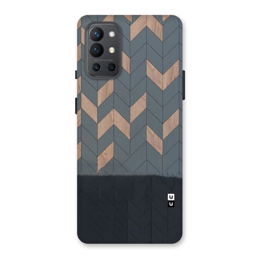 Greyish Wood Design Back Case for OnePlus 9R