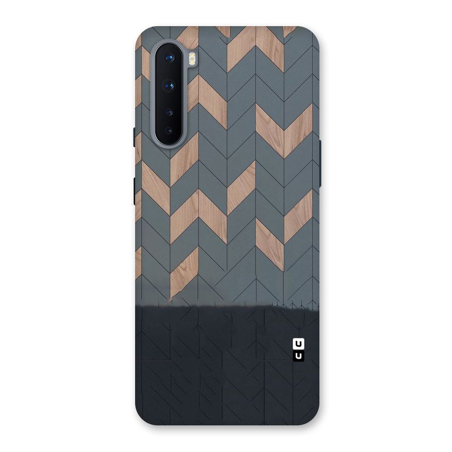 Greyish Wood Design Back Case for OnePlus Nord
