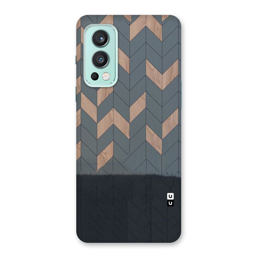 Greyish Wood Design Back Case for OnePlus Nord 2 5G