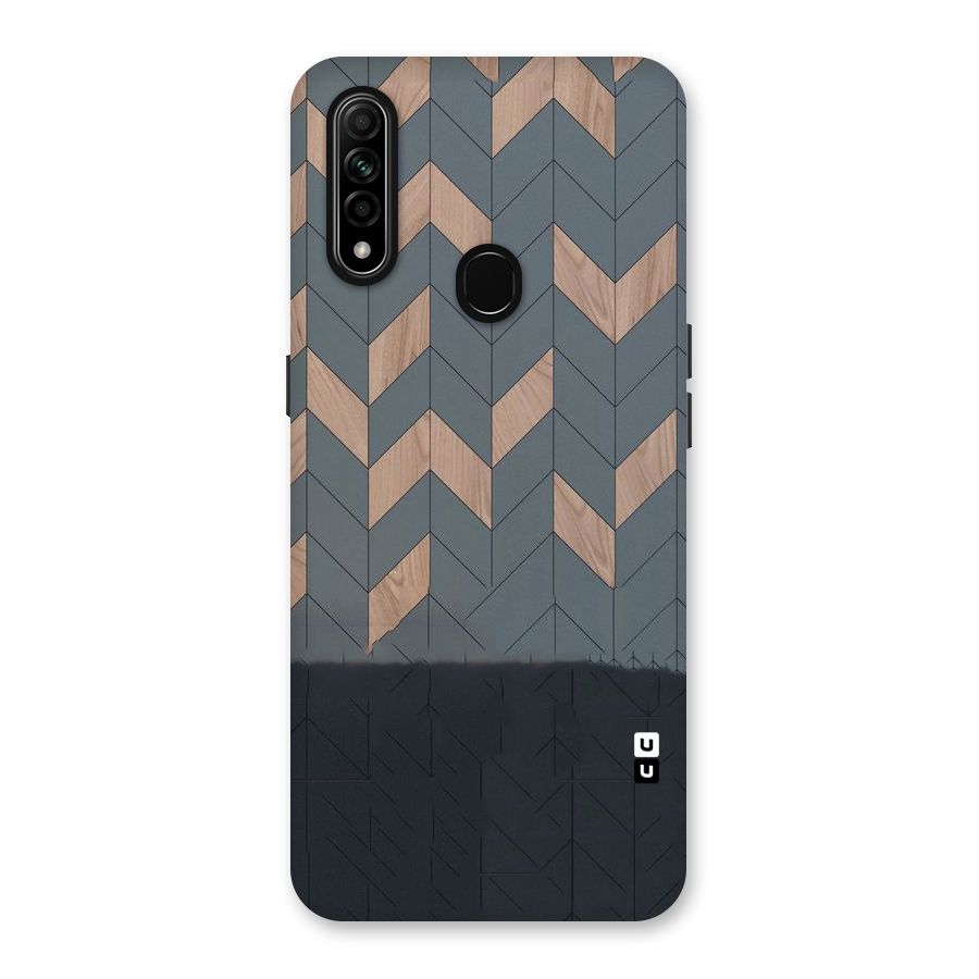 Greyish Wood Design Back Case for Oppo A31