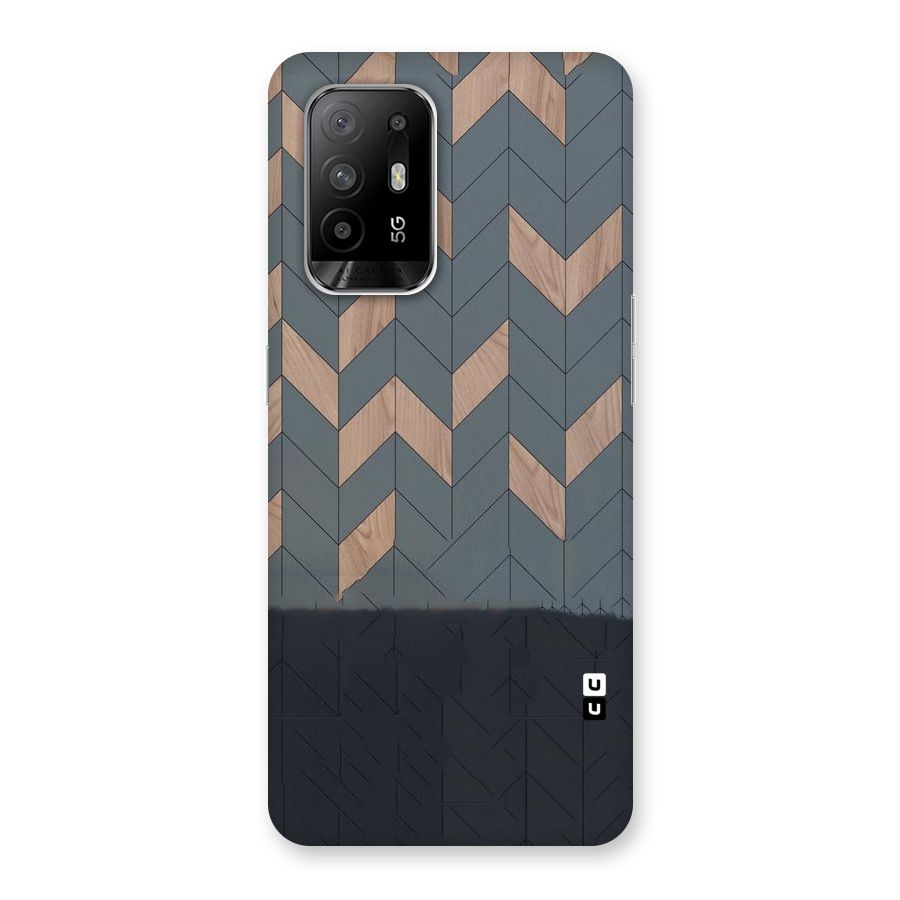 Greyish Wood Design Back Case for Oppo F19 Pro Plus 5G