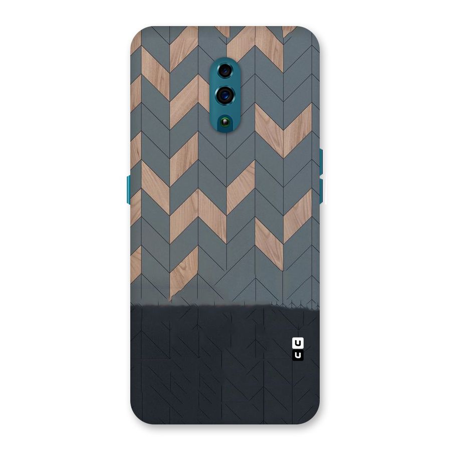 Greyish Wood Design Back Case for Oppo Reno