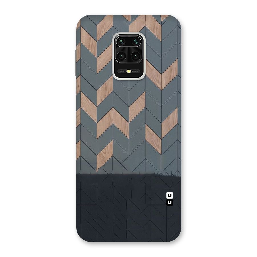 Greyish Wood Design Back Case for Poco M2 Pro