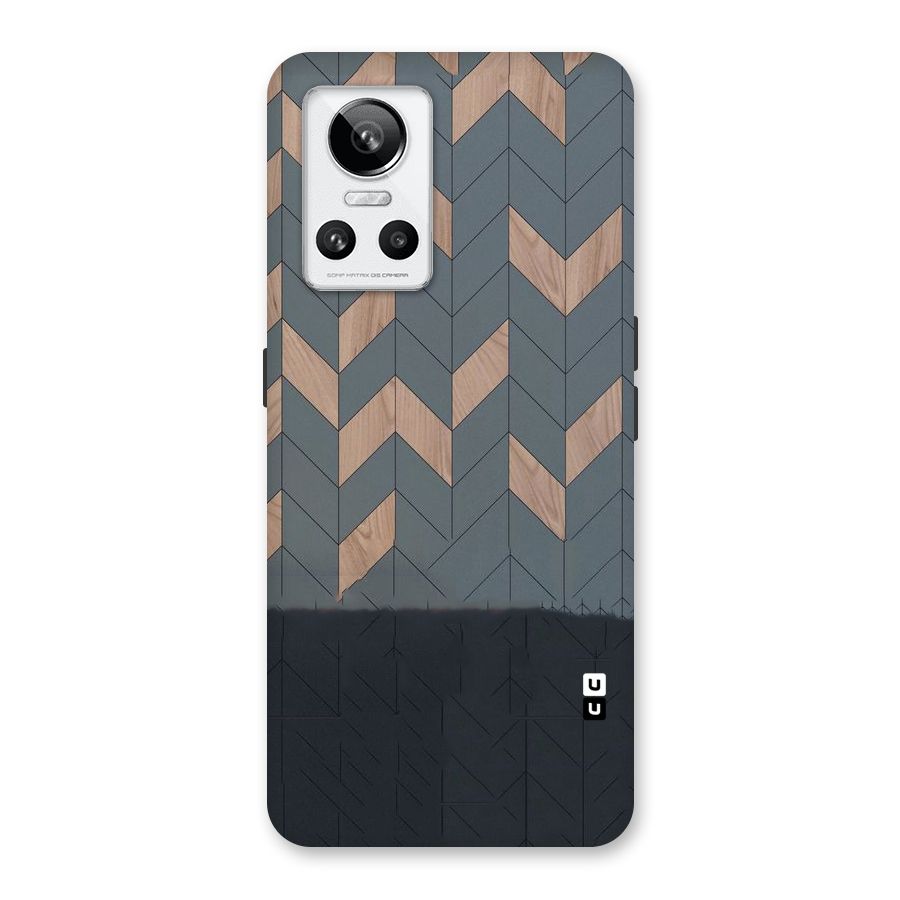 Greyish Wood Design Back Case for Realme GT Neo 3