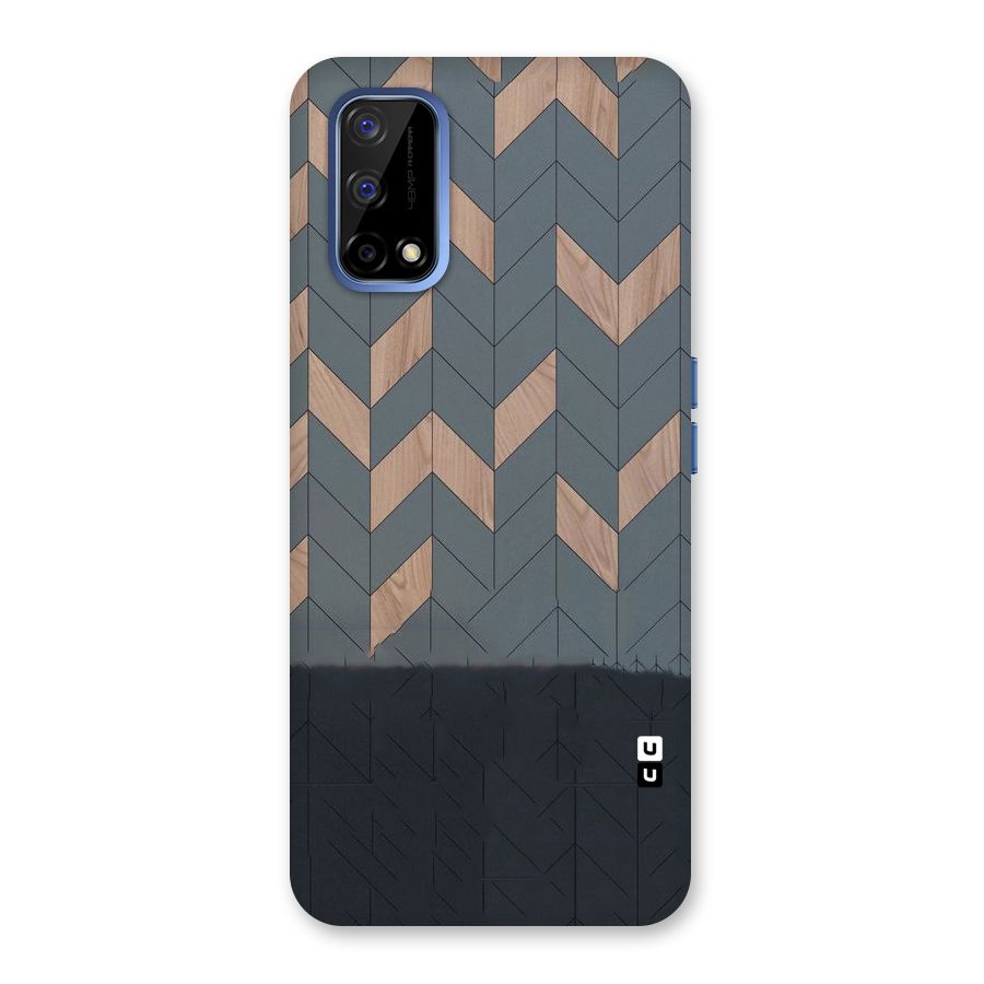 Greyish Wood Design Back Case for Realme Narzo 30 Pro