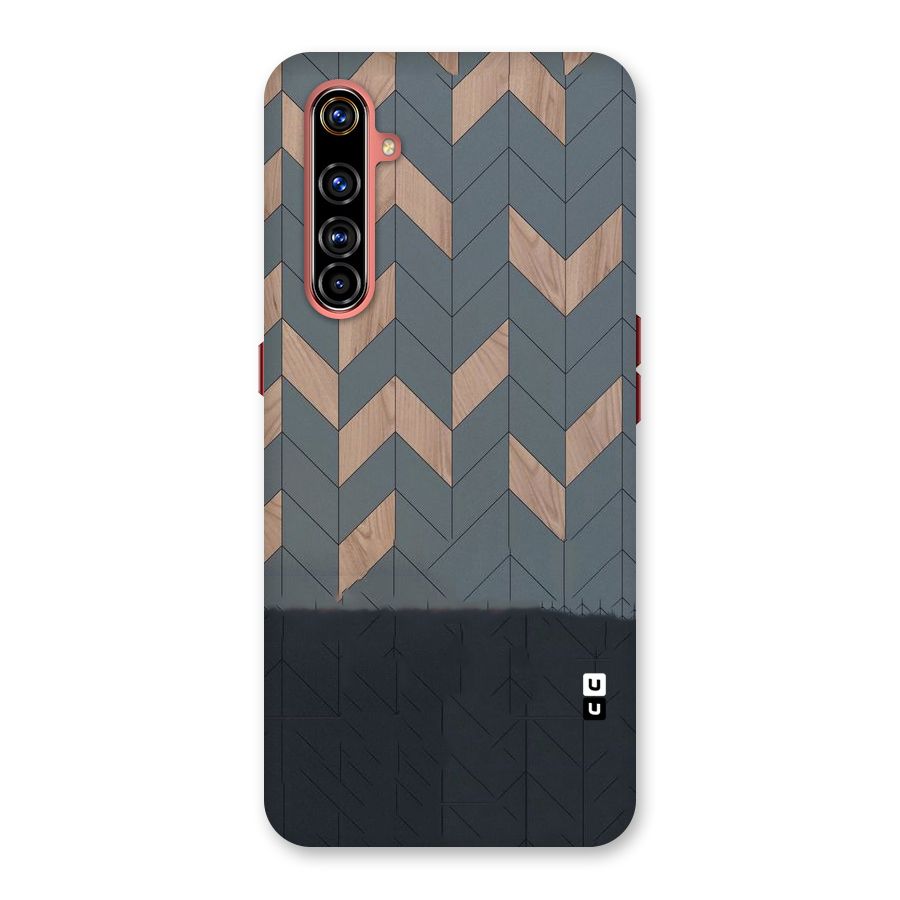 Greyish Wood Design Back Case for Realme X50 Pro