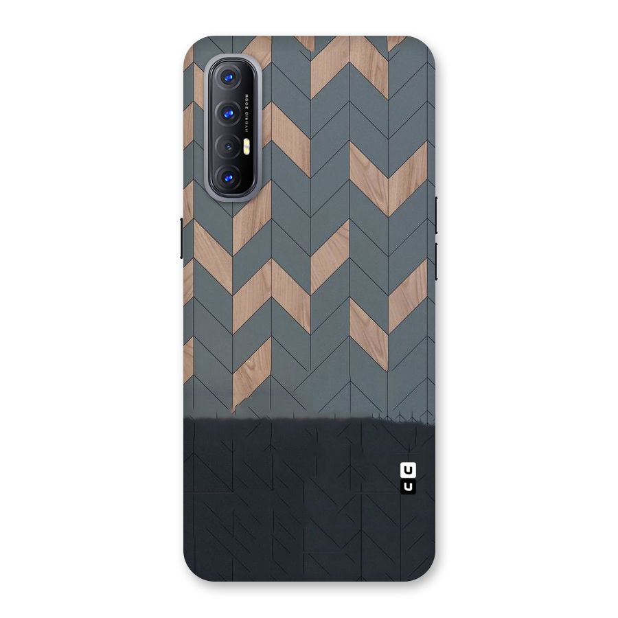 Greyish Wood Design Back Case for Reno3 Pro