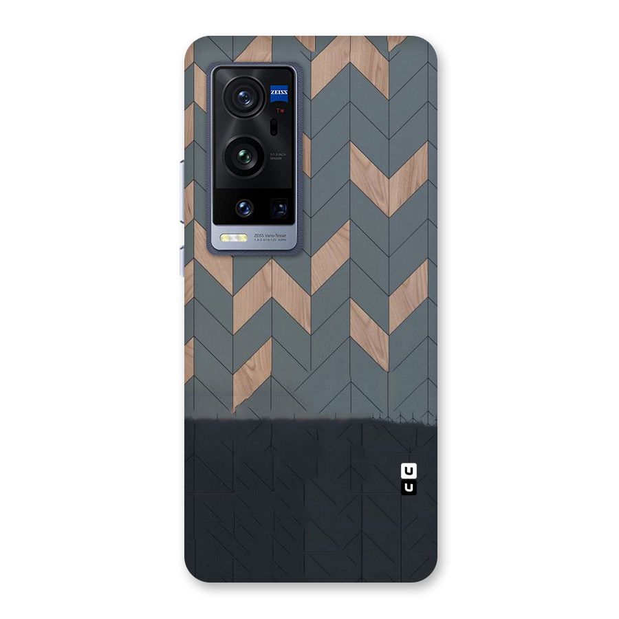 Greyish Wood Design Back Case for Vivo X60 Pro Plus