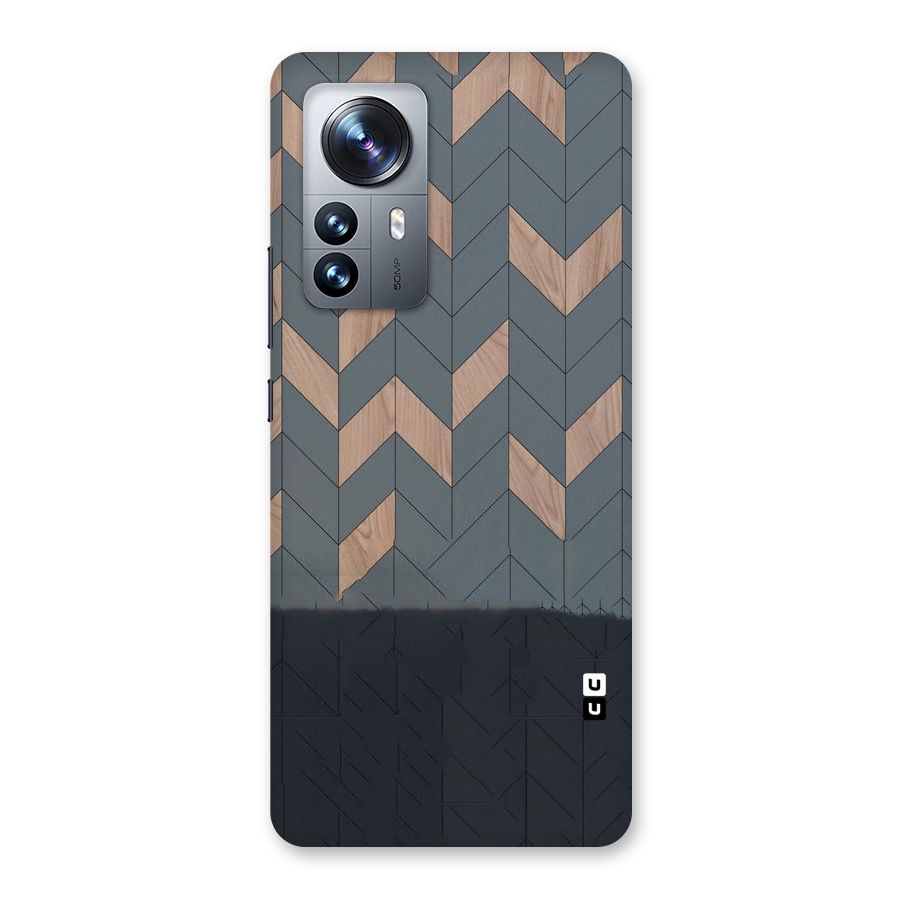 Greyish Wood Design Back Case for Xiaomi 12 Pro