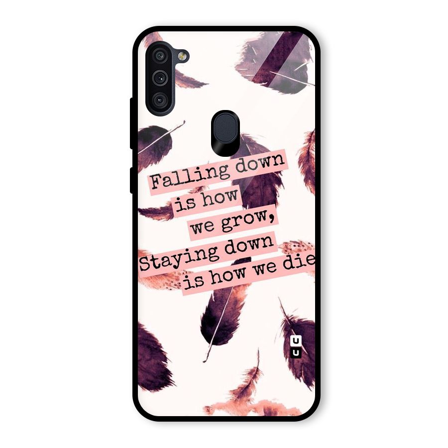 Grow Glass Back Case for Galaxy M11