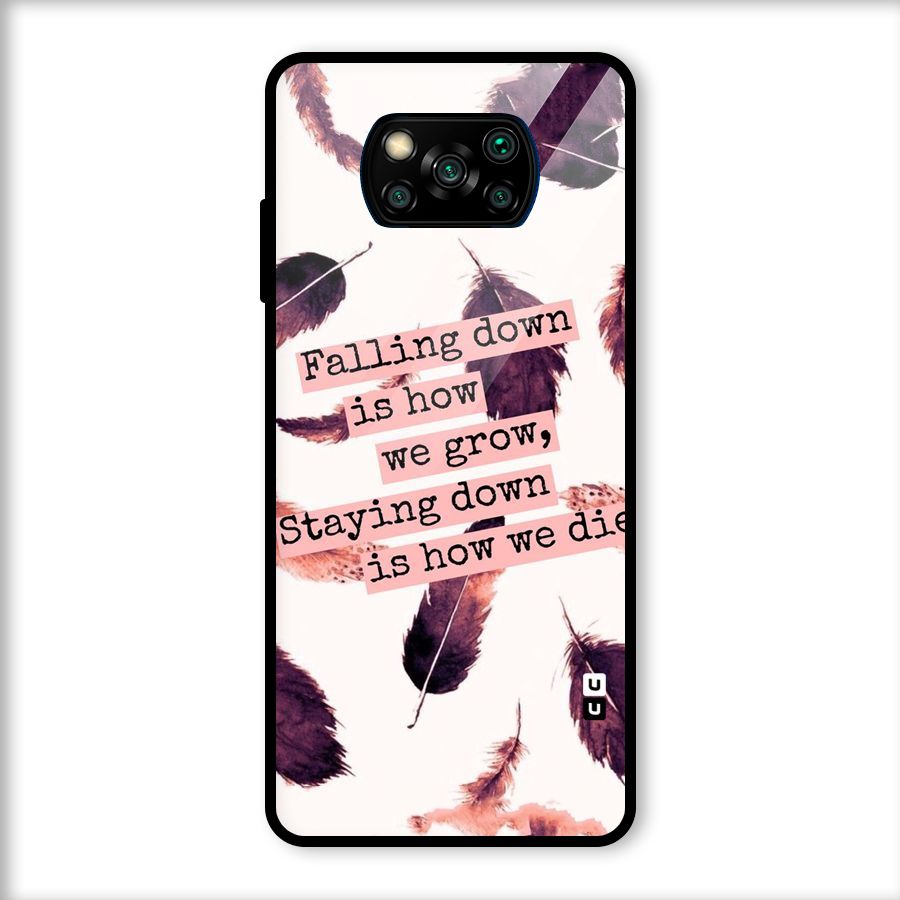 Grow Glass Back Case for Poco X3