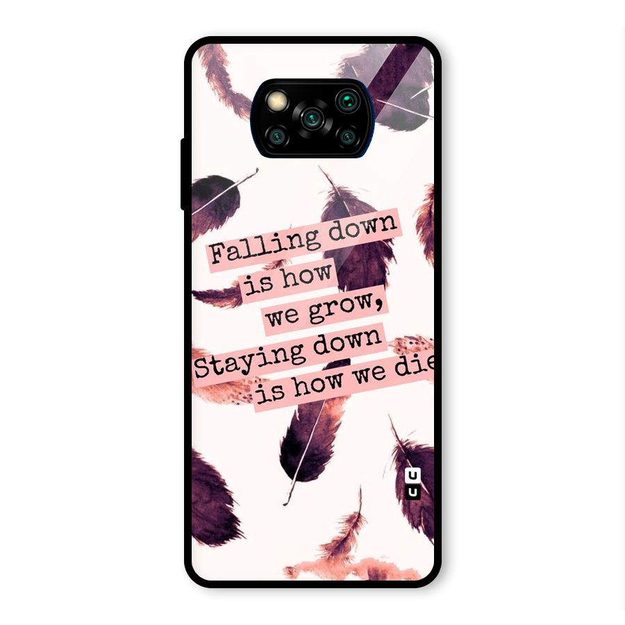Grow Glass Back Case for Poco X3 Pro