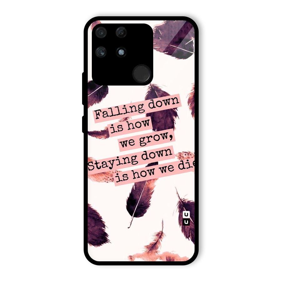 Grow Glass Back Case for Realme Narzo 50A