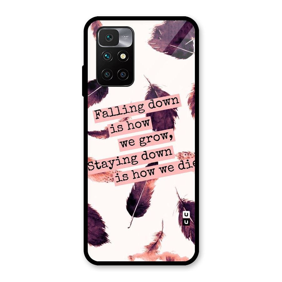 Grow Glass Back Case for Redmi 10 Prime